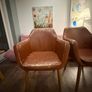 Vintage 4 armchairs for dining table Image 2