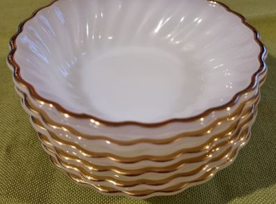 Anchor Hocking U.S. Vintage Milk Glass Fruit Dishes