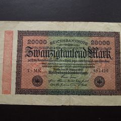 Germany. Reichsbanknote. 20,000 Mark (20.2.1923)