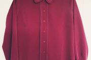 Burgundy Blouse, Size 14/ L