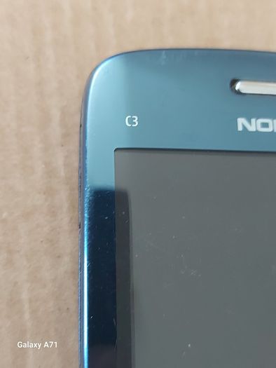 2 Nokia C3 mobile phones, light Blue, in excellent condition