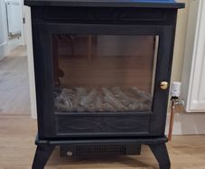 De Vielle Electric Stove Black