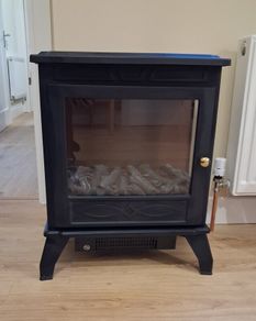 De Vielle Electric Stove Black