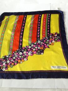 Vintage Ted Lapidus Paris scarf. 100% silk