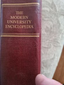 The Modern University Encyclopaedia  1957 LARGE VOLUME BOOK.