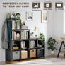 12 Cube Storage Unit Book shelf,DIY Bookcase, Multi-Use Open Storage Shelves for Bedroom, Living Room,Office,Closet, Black Cubicle Rack Image 2