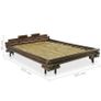 Bed Frame Dark Brown Bamboo 140x200 cm Image 8