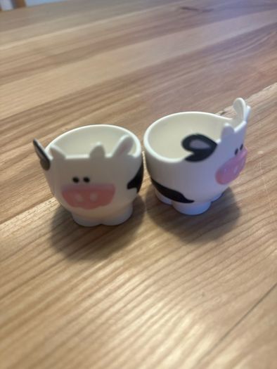 Kids Cow egg cups set of two