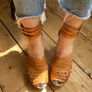 Tan leather Swedish Has-beens for H&M 39/6 Image 7