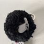 Black/ White Sheep Pom Pom Keyring, Magnet Image 3