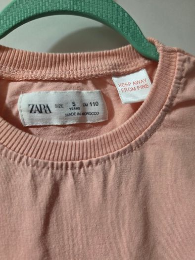 Zara girls pastel pink T-shirt - age 5
