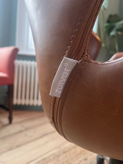 Brown leather chair