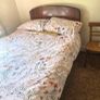 vintage bed ....double ...mattress not included but there is a base available Image 2