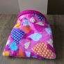 Large Guinea pig tunnel wired - pink hearts Image 2
