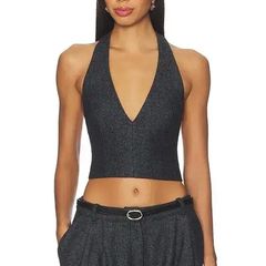 Nakedvice Wool Blend Grey Crop