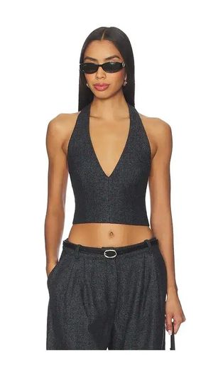 Nakedvice Wool Blend Grey Crop