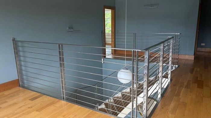 Stainless steel staircase