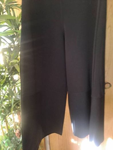COS black extra wide leg trousers
