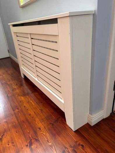 Cream console style radiator cover