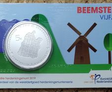 Netherlands 5 Euro Base Metals (Silver Plated) Brilliant Uncirculated Coin 2019 - Beemster