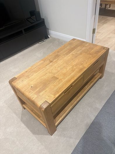 Solid Oak Coffee Table