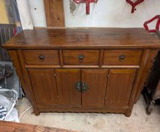 Solid Elm chinese sideboard