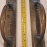 Pair Vintage Solid Brass 12" Pull Door Handles Image 2