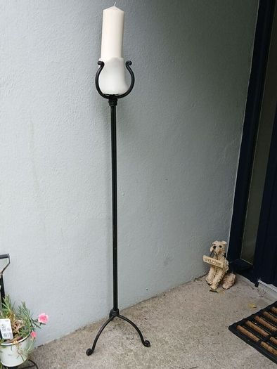 BARGAIN!!! Heavy Wrought Iron Candle Holder