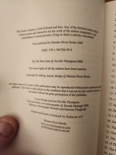 By The Blue Gate. A Collection of Stories from CASTLECOMER. Edited By  Neville Thompson.  First Edition Paperback In Good Condition. 38.