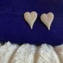 Heart Pave Natural  Diamond Earrings Image 4