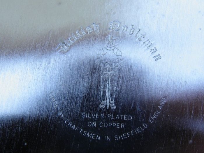 Vintage Sheffield Silver Plated Tray & Tea Pot