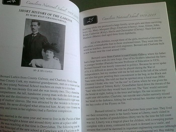 A history of the schools and people of Camcloon area 1870-2009 Ireland Roscommon