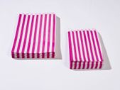 Lot of 200 Pink stripe counter bags 7x9 inches ideal for candy weddings parties candy cart shop small retails sweet shops