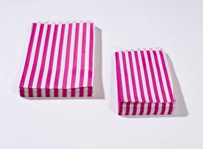Lot of 200 Pink stripe counter bags 7x9 inches ideal for candy weddings parties candy cart shop small retails sweet shops