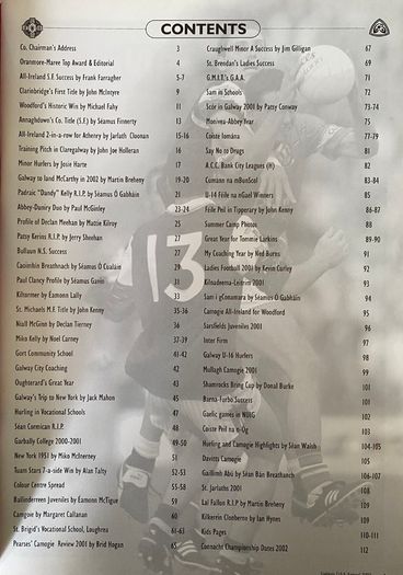 Very Rare 2002 Galway GAA Annual