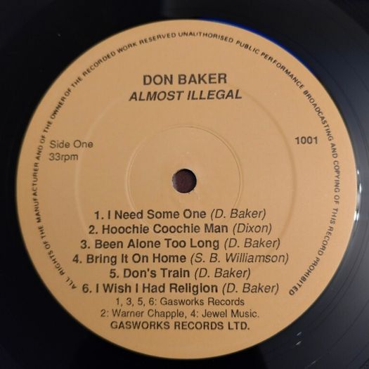 Don Baker - Almost Illegal