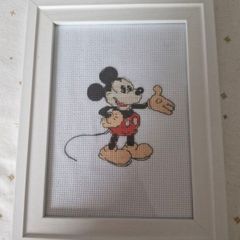 Hand stitched Mickey mouse