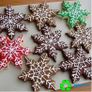 Set of 3 cookie cutter set stainless steel snow flake shape reusable for baking Image 2