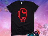 Among Us SUS T Shirt Crewmate Shirt Imposter Shirt Gaming Shirt for Kids Adult Birthday Gift for Friend Among us Costume Xmas Gifts