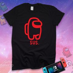 Among Us SUS T Shirt Crewmate Shirt Imposter Shirt Gaming Shirt for Kids Adult Birthday Gift for Friend Among us Costume Xmas Gifts