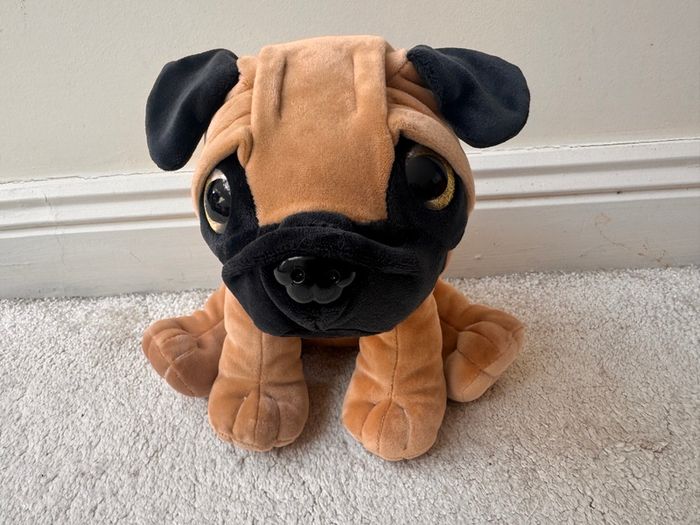 Squashy Paws French Bulldog Plush Whitehouse Leisure approx. 23 cm. Used Please see photos
