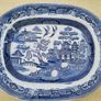 Two large Blue & White Willow Pattern Plates Image 5