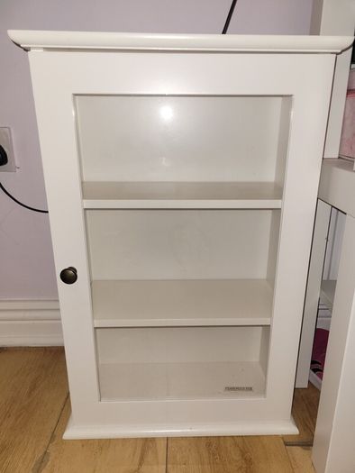 Jysk White Wall Cabinet For Sale in Ashbourne, Meath from Mjoolz