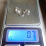 Vintage Sterling Silver Moonstone Earrings, Gemstone Image 3