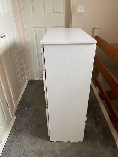 White Drawer Shelf