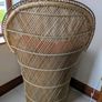 Vintage wicker peacock chair - mid century. Image 3