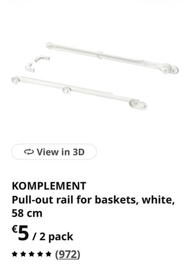 Komplement basket and rail.