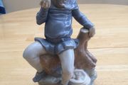 Vintage Large NAO By Lladro Seated Man Figurine