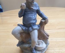 Vintage Large NAO By Lladro Seated Man Figurine