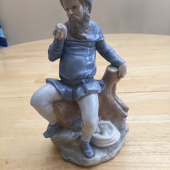 Vintage Large NAO By Lladro Seated Man Figurine